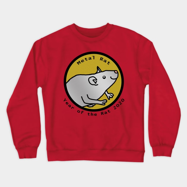 Portrait of a Metal Rat 2020 Crewneck Sweatshirt by ellenhenryart